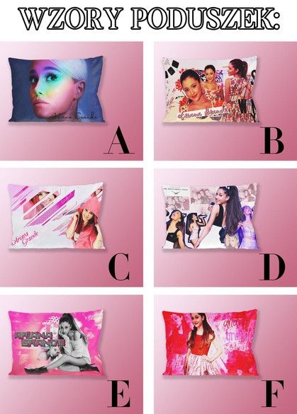 ARIANA GRANDE Poduszka + Kubek + Imię Gratis ZESTAW PREZENT