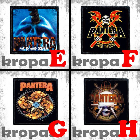 Naszywka PANTERA 8 X 8 cm Dużo Wzorów!
