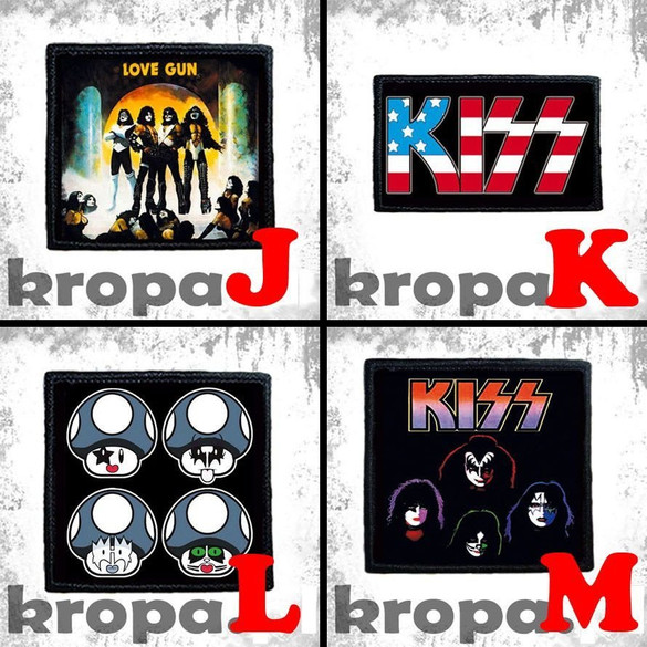 Naszywka KISS 10 x 10 cm Dużo Wzorów!