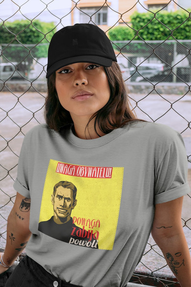 Koszulka z naszywką PRL- powaga zabija