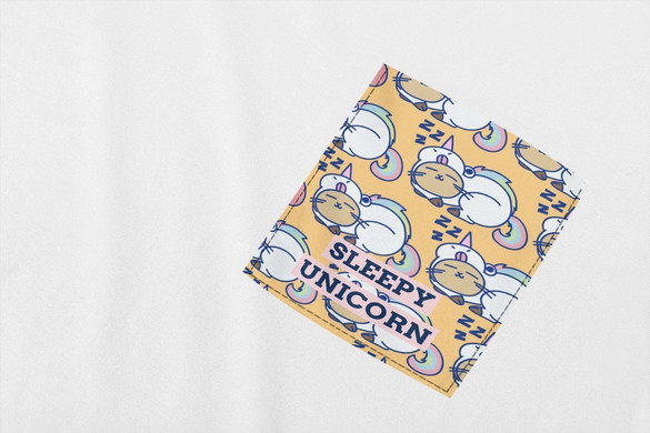 Koszulka z kieszonką SLEEPY UNICORN