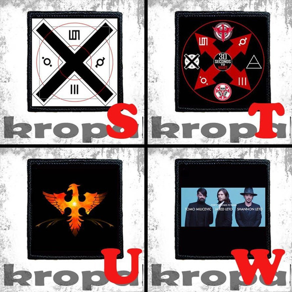 Naszywka 30 SECONDS TO MARS 8 X 8 cm Dużo Wzorów!