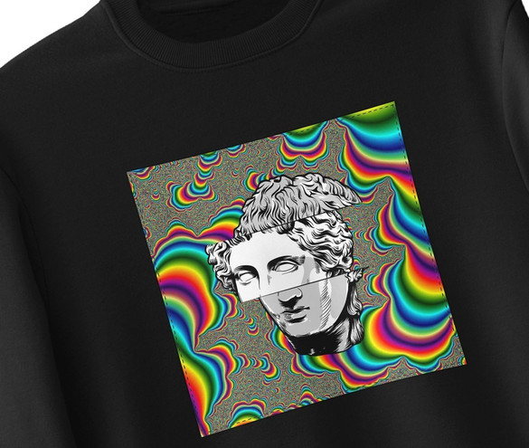 Bluza z naszywką Psychodelic Dawid