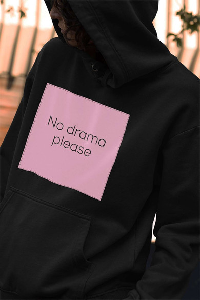 Bluza z naszywką NO DRAMA PLEASE