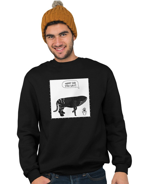 Bluza z naszywką What did you say?