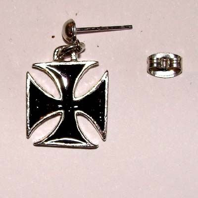 Kolczyk Krzyż Rycerski (duży) 