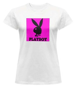 Bluzka damska z naszywką PLAYBOY logo
