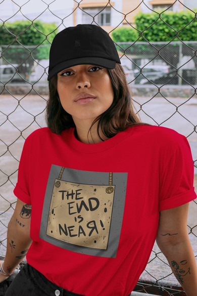 Koszulka z naszywką The end is near