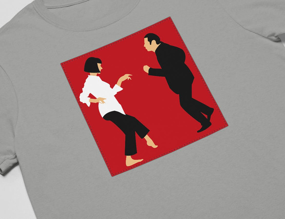 Koszulka z naszywką Pulp Fiction Dance