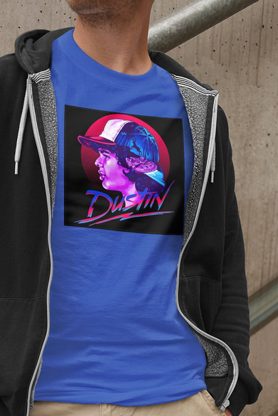 Koszulka z naszywką Stranger Things Dustin