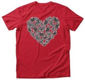 Koszulka MOTYL / BUTTERFLY WALENTYNKI SERCE