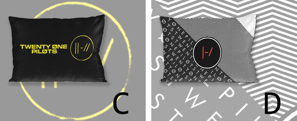 Poduszka 21 TWENTY ONE PILOTS 60x40cm WZORY