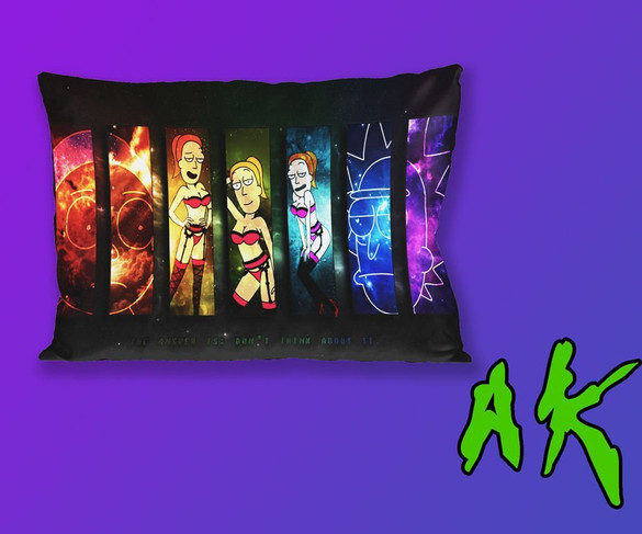 Poduszka RICK and MORTY 60x40cm WZORY + imię GRATIS