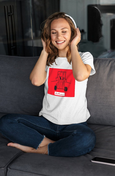 Bluzka damska z naszywką Redrum