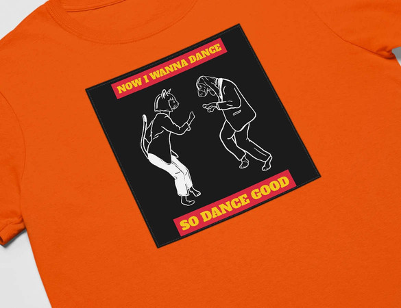 Koszulka z naszywką Now I Wanna Dance...
