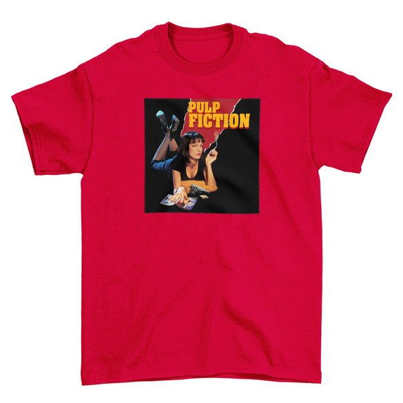 Koszulka z naszywką Pulp Fiction Poster