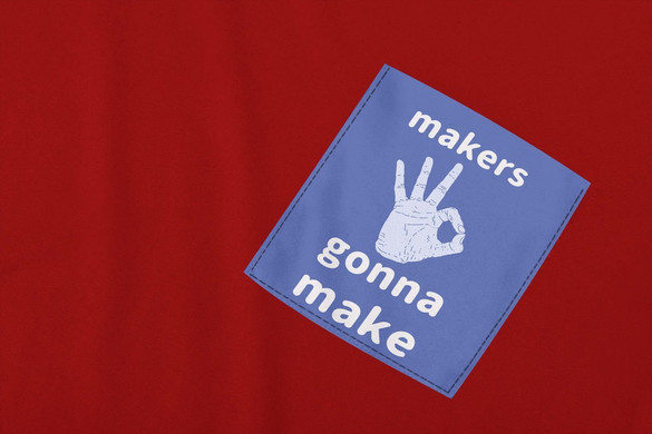 Koszulka z kieszonką MAKERS GONNA MAKE