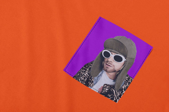Koszulka z kieszonką KURT COBAIN
