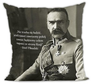 Poduszka Józef Piłsudski cytat o rosji