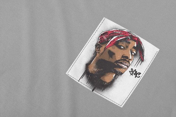 Koszulka z kieszonką TUPAK 03