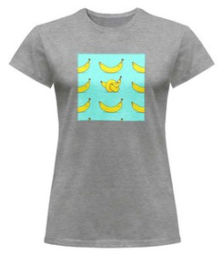 Bluzka damska z naszywką Banana