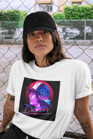 Koszulka z naszywką Stranger Things Dustin