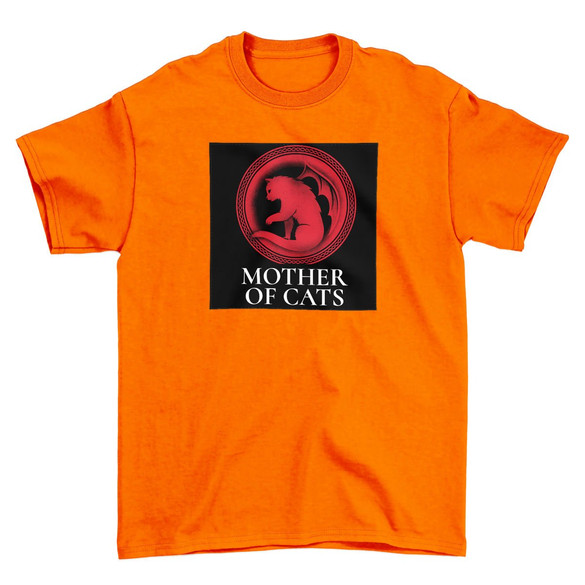 Koszulka z naszywką Mother of cats
