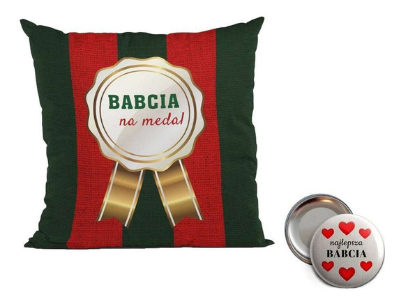 Poduszka na Dzień Babci. Magnes i Imię GRATIS!