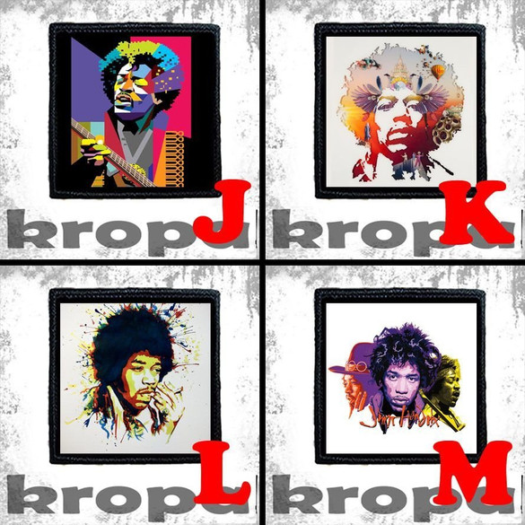 Naszywka JIMI HENDRIX 10 x 10 cm Dużo Wzorów!