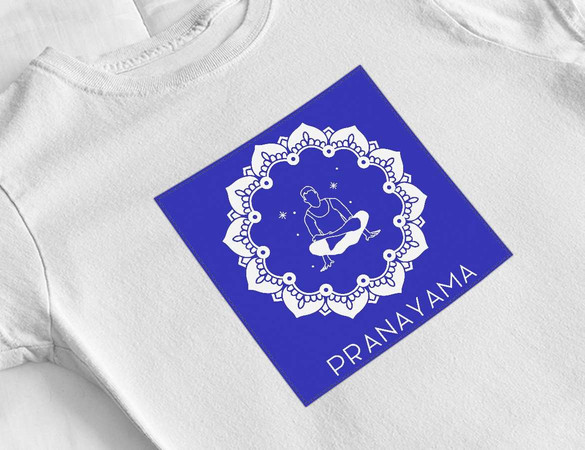 Bluzka damska z naszywką Pranayama