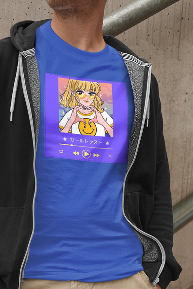 Koszulka z naszywką Music window