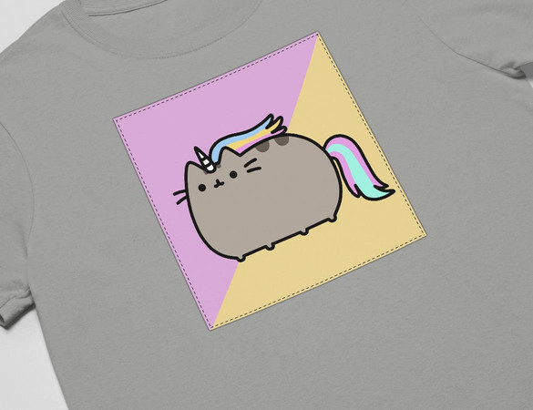Koszulka z naszywką Cat Unicorne 01