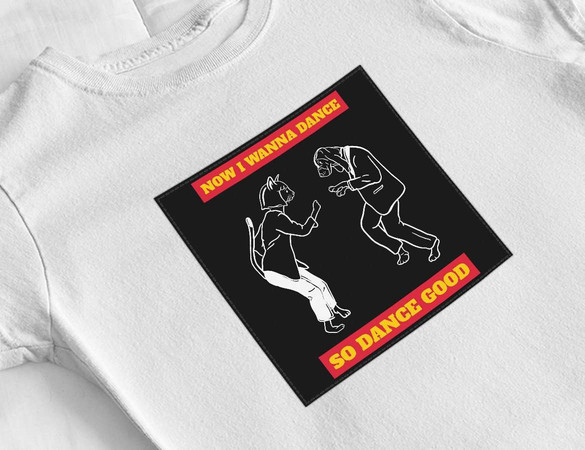 Bluzka damska z naszywką Now I Wanna Dance...