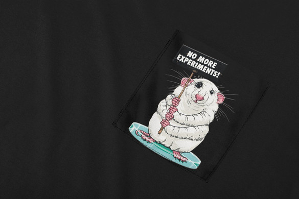 Koszulka z kieszonką No more experiments