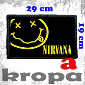 Naszywka duża na ubranie NIRVANA