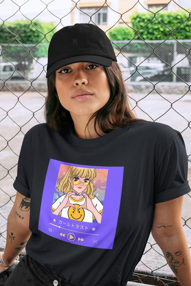 Koszulka z naszywką Music window