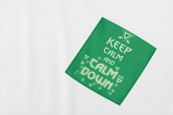 Koszulka z kieszonką KEEP CALM AXII