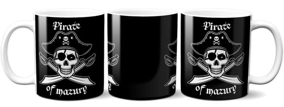 Kubek PIRATE OF MAZURY na Prezent +imię