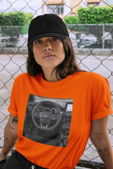 Koszulka z naszywką Ford kierownica