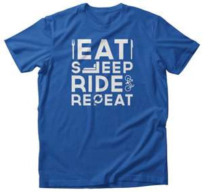 Koszulka dla Rowerzysty EAT SLEEP RIDE REPEAT