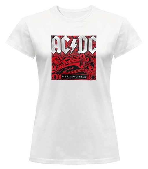 Bluzka damska z naszywką AC/DC...Train...