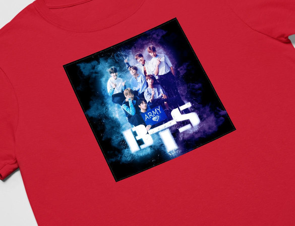 Koszulka z naszywką BTS Army 01