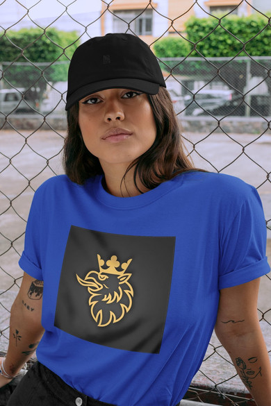 Koszulka z naszywką Scania logo gold