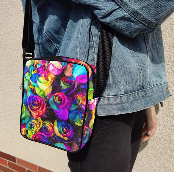 Torba Listonoszka Kwiaty 03 Dodaj Napis!