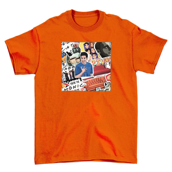 Koszulka z naszywką Friends collage