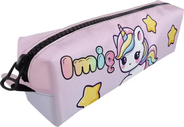 Piórnik Jednorożec Kawaii z gwiazdkami –  z imieniem gratis