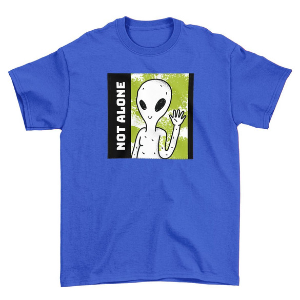 Koszulka z naszywką Not alone