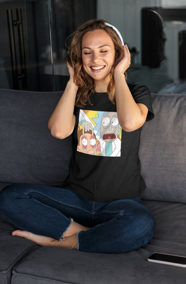 Bluzka damska z naszywką Rick and Morty 04