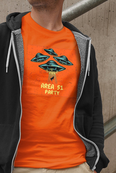 Koszulka z naszywką Area 51 Party