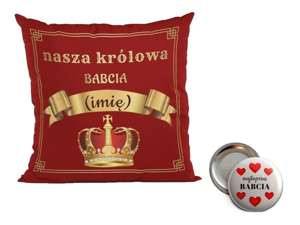 Poduszka na Dzień Babci. Magnes i Imię GRATIS!